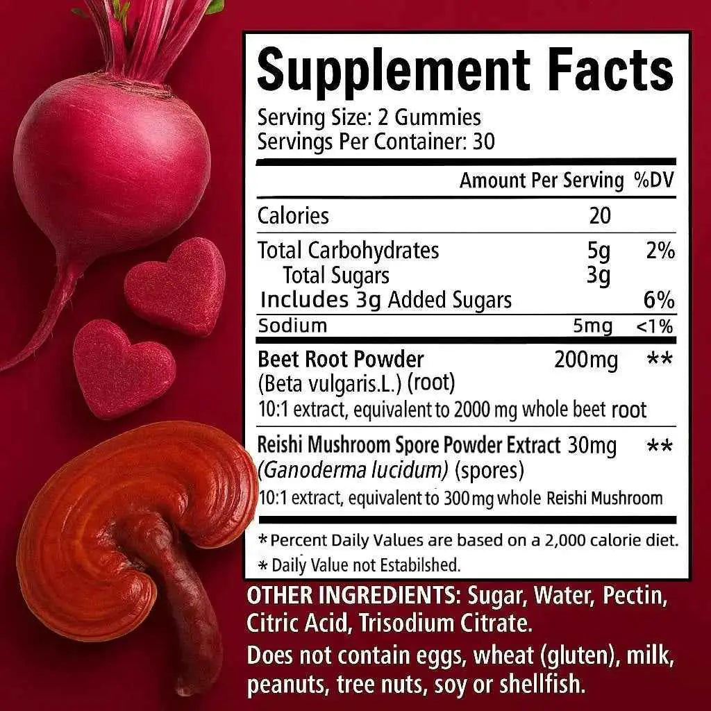 CLEEFLEN Organic Beetroot Gummies