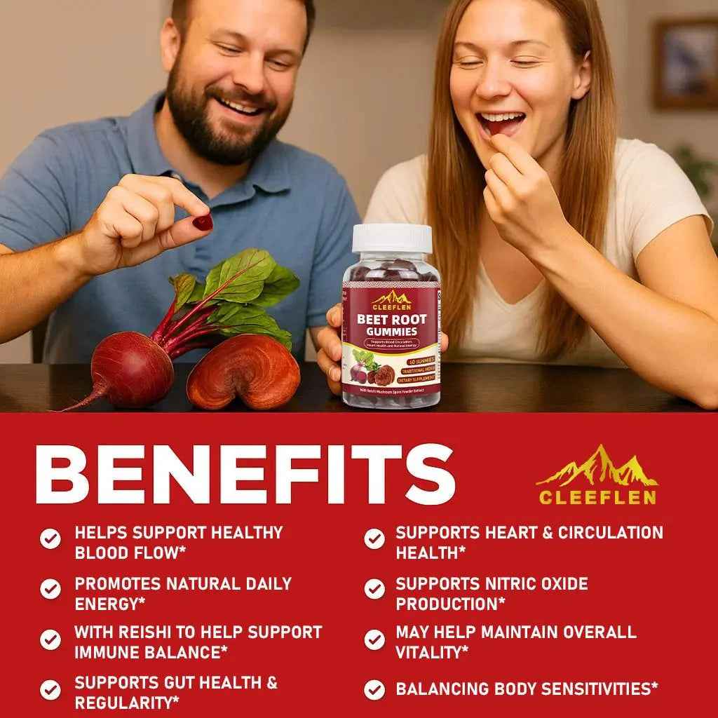 CLEEFLEN Organic Beetroot Gummies