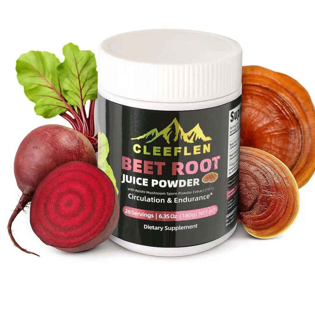 CLEEFLEN Organic Beetroot Powder Superfood Cleeflen