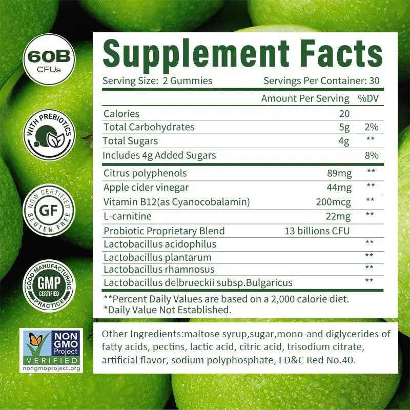 CLEEFLEN Apple Cider Vinegar Gummies